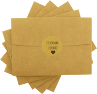 13x18 Kartpostal - "Teşekk&uuml;r Ederiz" Etiketli Kraft