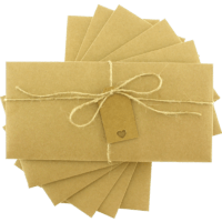 dikd&ouml;rtgen - Etiketli & İpli Kraft