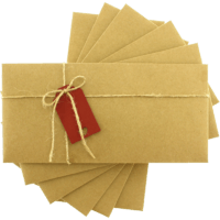 dikd&ouml;rtgen - Kırmızı Etiketli & İpli Kraft